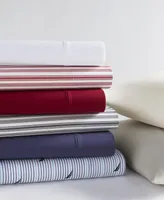 Nautica Audley Cotton Percale 3-Piece Sheet Set, Twin