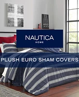 Nautica Solid Ultra Soft Plush Fleece Sham, European