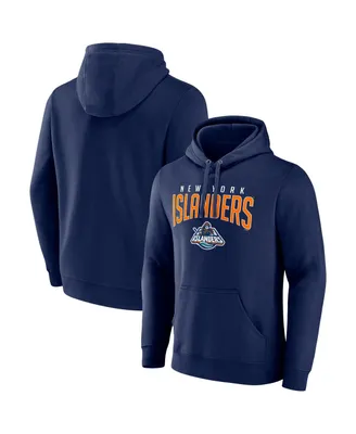 Men's Fanatics Navy New York Islanders Special Edition 2.0 Wordmark Pullover Hoodie