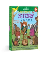 Eeboo Animal Village Create a Story Pre-Literacy Cards Set, 36 Cards