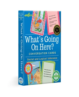 Eeboo What's Going on Here Conversation Flash Cards 50 Piece Set
