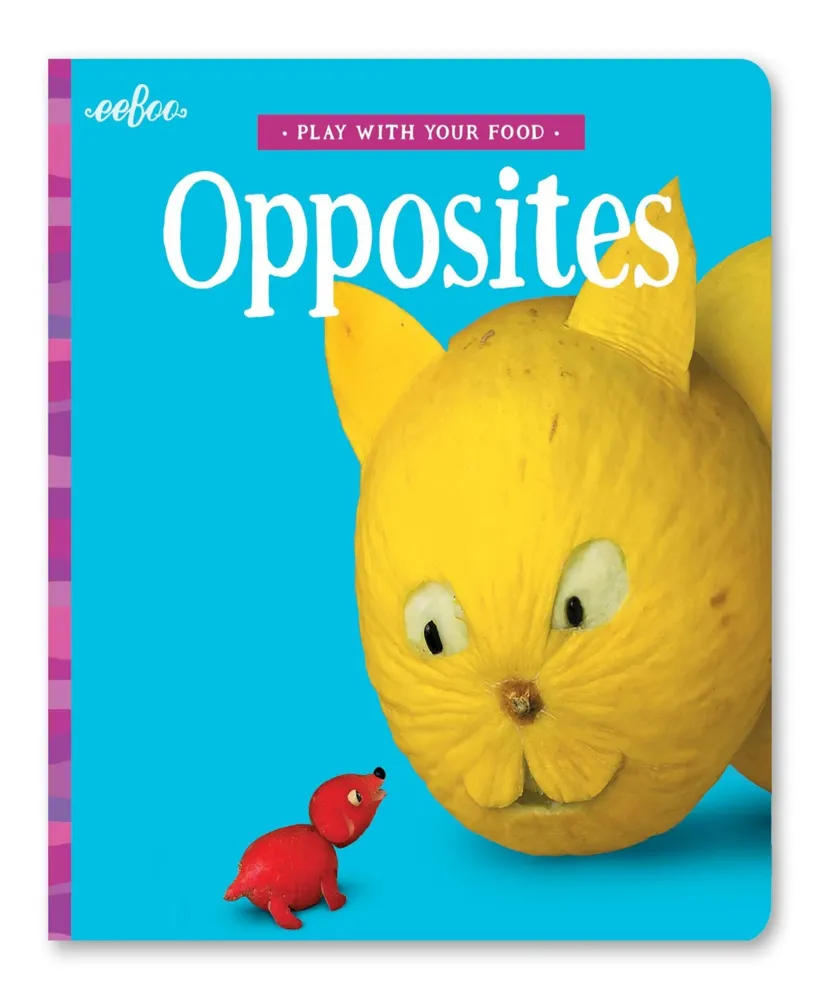 Eeboo Play with Your Food Opposites Board Book
