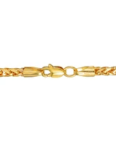 Square Wheat Link 22" Chain Necklace in 14k Gold