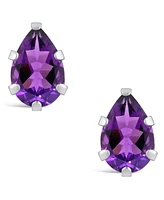 Macy's Gemstone Stud Earrings 10k White Gold