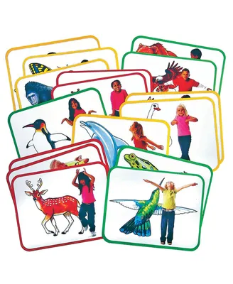 Roylco Body Poetry: Animal Action Cards - Set of 16