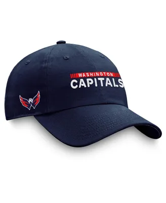 Men's Fanatics Navy Washington Capitals Authentic Pro Rink Adjustable Hat