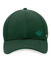 Women's Fanatics Green Minnesota Wild Authentic Pro Road Structured Adjustable Hat