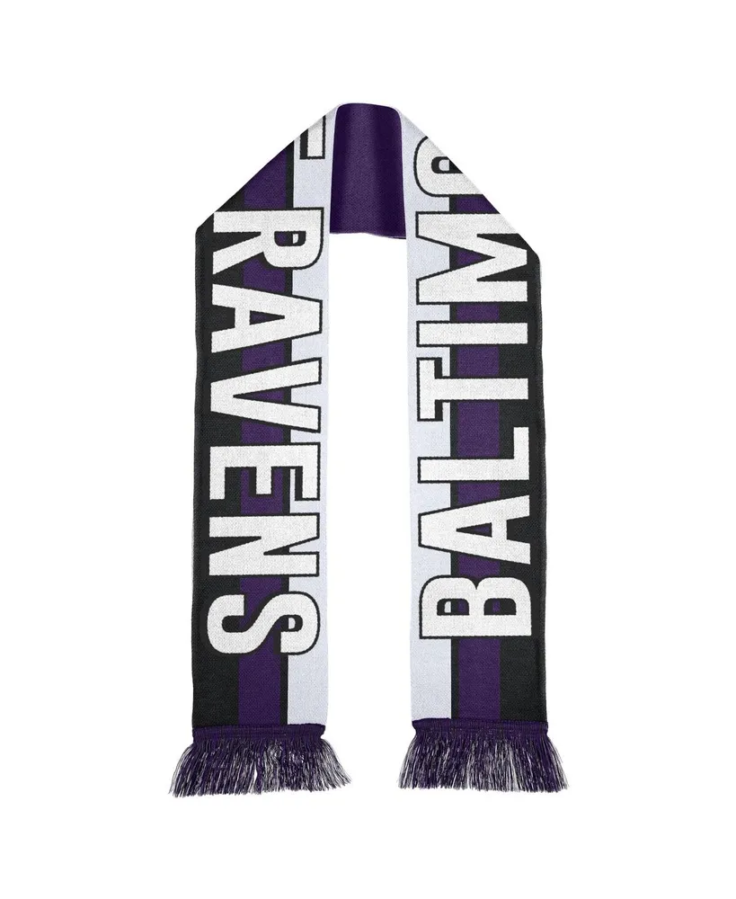 Lids Baltimore Ravens WEAR by Erin Andrews Women's Jacquard Striped Scarf