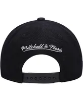 Big Boys Mitchell & Ness Black Unlv Rebels Corduroy Script Snapback Hat