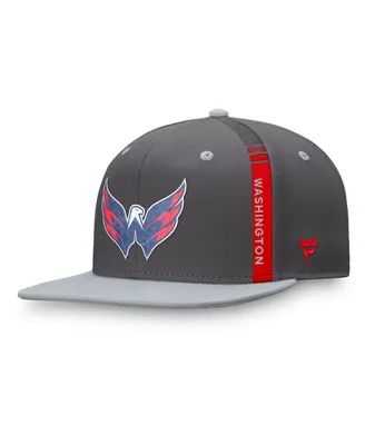 Men's Fanatics Charcoal Washington Capitals Authentic Pro Home Ice Snapback Hat