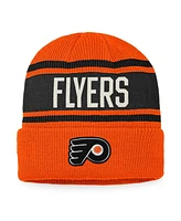 Men's Fanatics Orange and Black Philadelphia Flyers True Classic Retro Cuffed Knit Hat