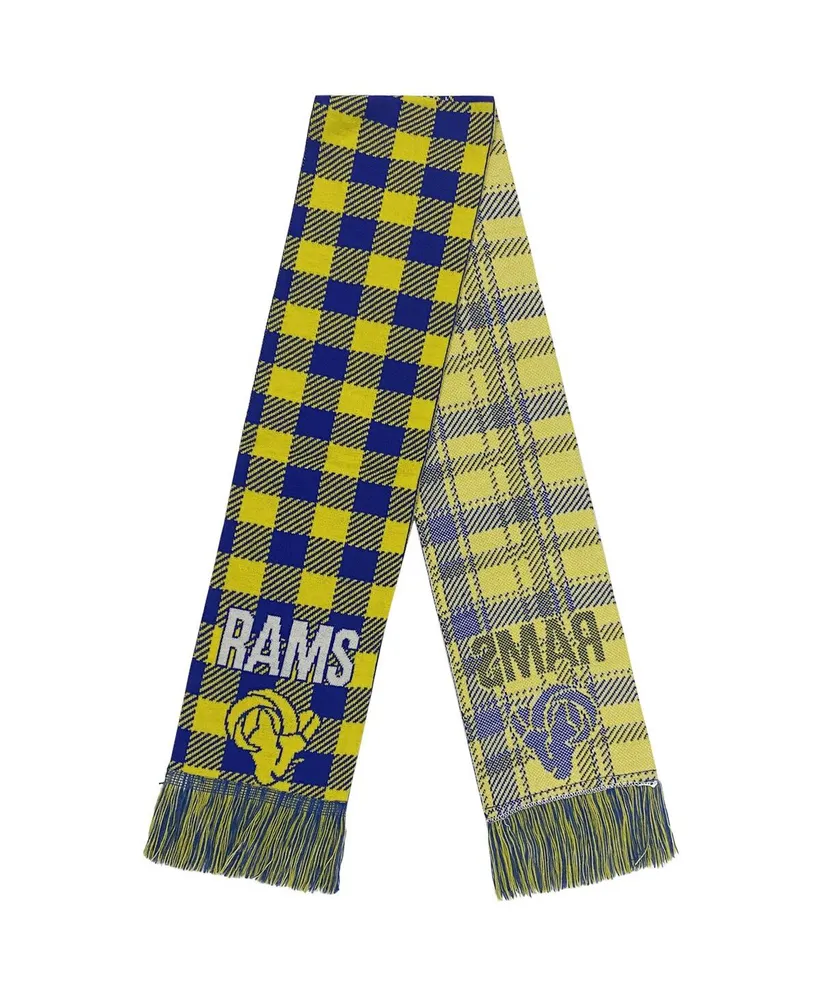 Women's Foco Los Angeles Rams Plaid Color Block Scarf