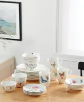 Lenox Butterfly Meadow 24-pc Dinnerware Set, Created for Macy's - White Body With Multi