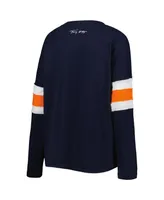 Women's Tommy Hilfiger Navy Chicago Bears Justine Long Sleeve Tunic T-shirt