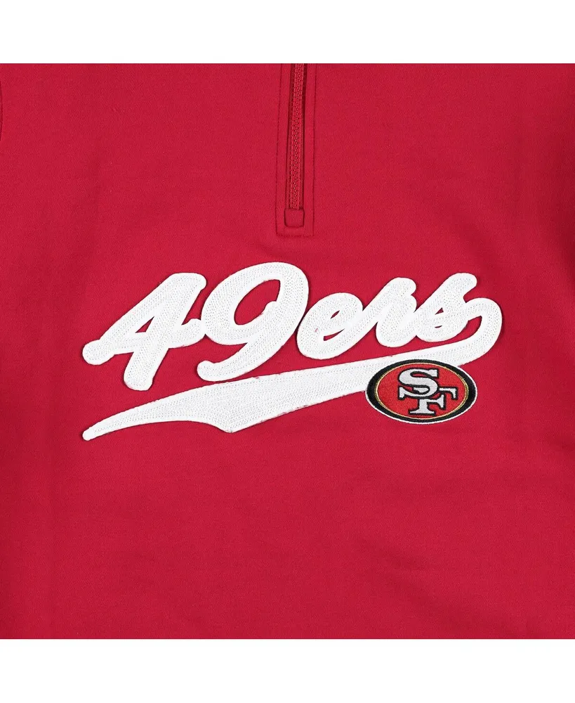 Men's Tommy Hilfiger Scarlet, Gold San Francisco 49Ers Aiden Quarter-Zip Top