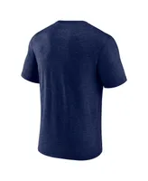 Men's Fanatics Heather Navy Chicago Bears Sporting Chance Tri-Blend T-shirt