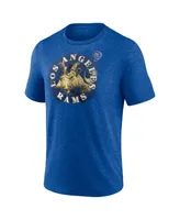 Men's Fanatics Heathered Royal Los Angeles Rams Sporting Chance T-shirt