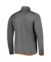 Men's Columbia Gray Clemson Tigers Park View Omni-Wick Half-Zip Top