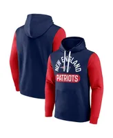 Men's Fanatics Navy New England Patriots Extra Point Pullover Hoodie