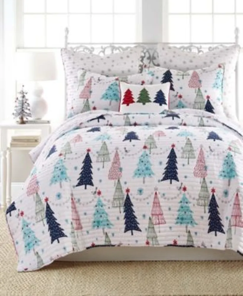 Levtex White Pine Whimsical Trees Quilt Sets