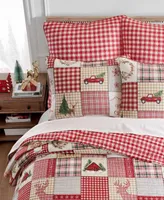 Levtex Home for Christmas Festive Plaid -Pc. Quilt Set