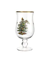 Spode Christmas Tree Tulip Glasses, Set of 4