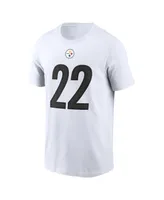 Men's Nike Najee Harris White Pittsburgh Steelers Player Name Number T-shirt