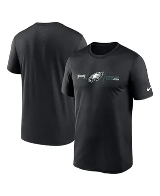 Men's Nike Black Philadelphia Eagles Horizontal Lockup Legend T-shirt