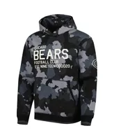 Men's The Wild Collective Black Chicago Bears Camo Pullover Hoodie