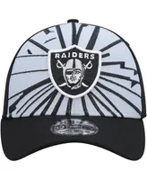 Men's New Era Gray, Black Las Vegas Raiders Shattered 39THIRTY Flex Hat