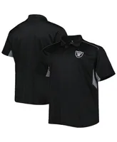 Men's Black Las Vegas Raiders Big and Tall Team Color Polo Shirt