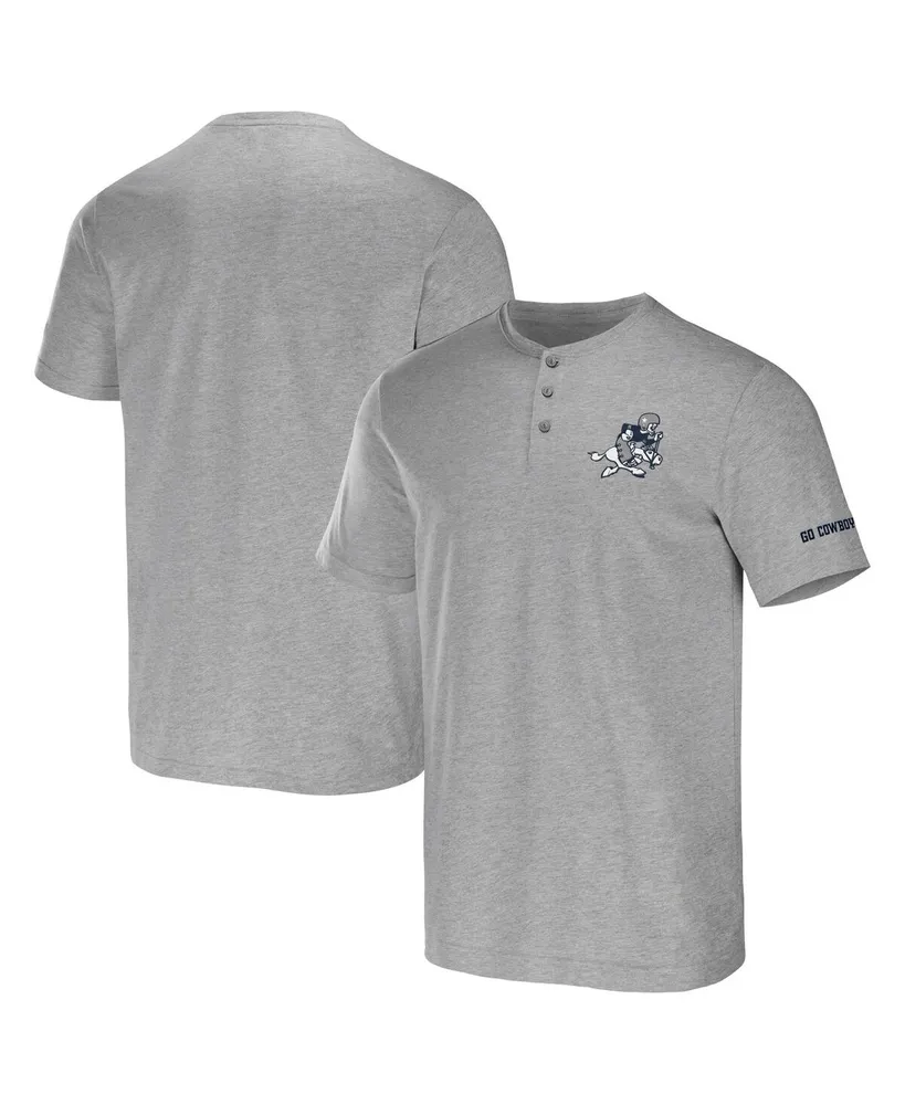 Men's Nfl x Darius Rucker Collection by Fanatics Heather Gray Dallas Cowboys Henley T-shirt