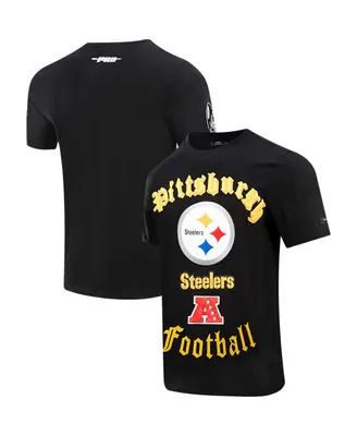 Men's Pro Standard Black Pittsburgh Steelers Old English T-shirt