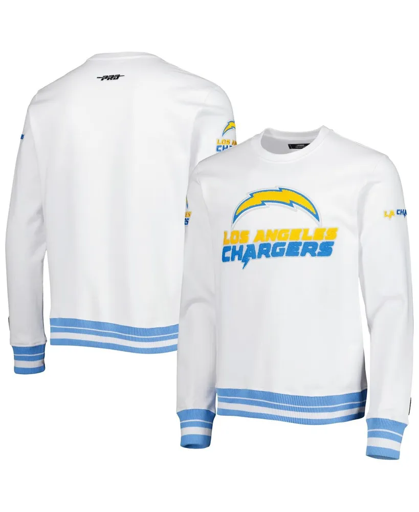 Men's La Chargers Pro Standard White Mash Up Pullover Sweatshirt