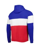 Men's New Era Red Buffalo Bills Colorblock Current Pullover Hoodie