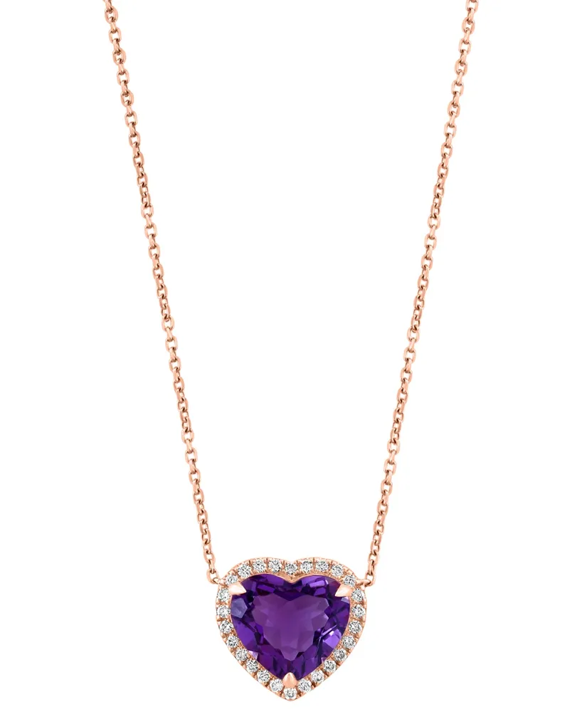Effy Novelty 14K Rose and White Gold Diamond Heart Pendant, 0.31 TCW –  effyjewelry.com