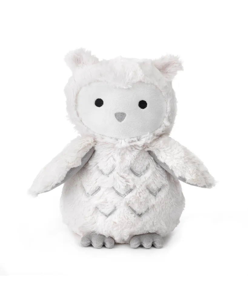 Lambs & Ivy Luna White/Gray Plush Owl Stuffed Animal - Luna