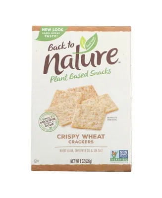 Back To Nature Crispy Crackers - Wheat - Case of 6