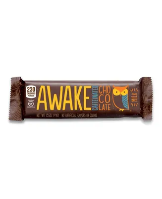 Awake Caffeinated Chocolate Energy Bar, Milk Chocolate