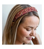 Women's All That Glitters Headband - Maroon Hues