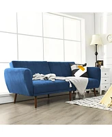 Convertible Futon Sofa Bed Adjustable Couch Sleeper