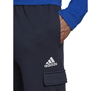 adidas Men's Essentials Regular Tapered-Fit Fleece Cargo Joggers