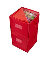Simplify 64 Count Stackable Christmas Ornament Storage Box