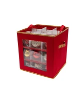 Simplify 27 Count Large Ornament Storage Box With See Through Window