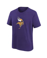 Big Boys Nike Purple Minnesota Vikings Logo T-shirt