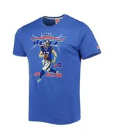 Men's Homage Josh Allen Heathered Royal Buffalo Bills Nfl Blitz Player Tri-Blend T-shirt