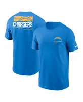 Men's Nike Powder Blue Los Angeles Chargers Team Incline T-shirt