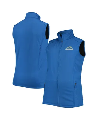 Men's Dunbrooke Royal Los Angeles Chargers Big and Tall Archer Softshell Full-Zip Vest