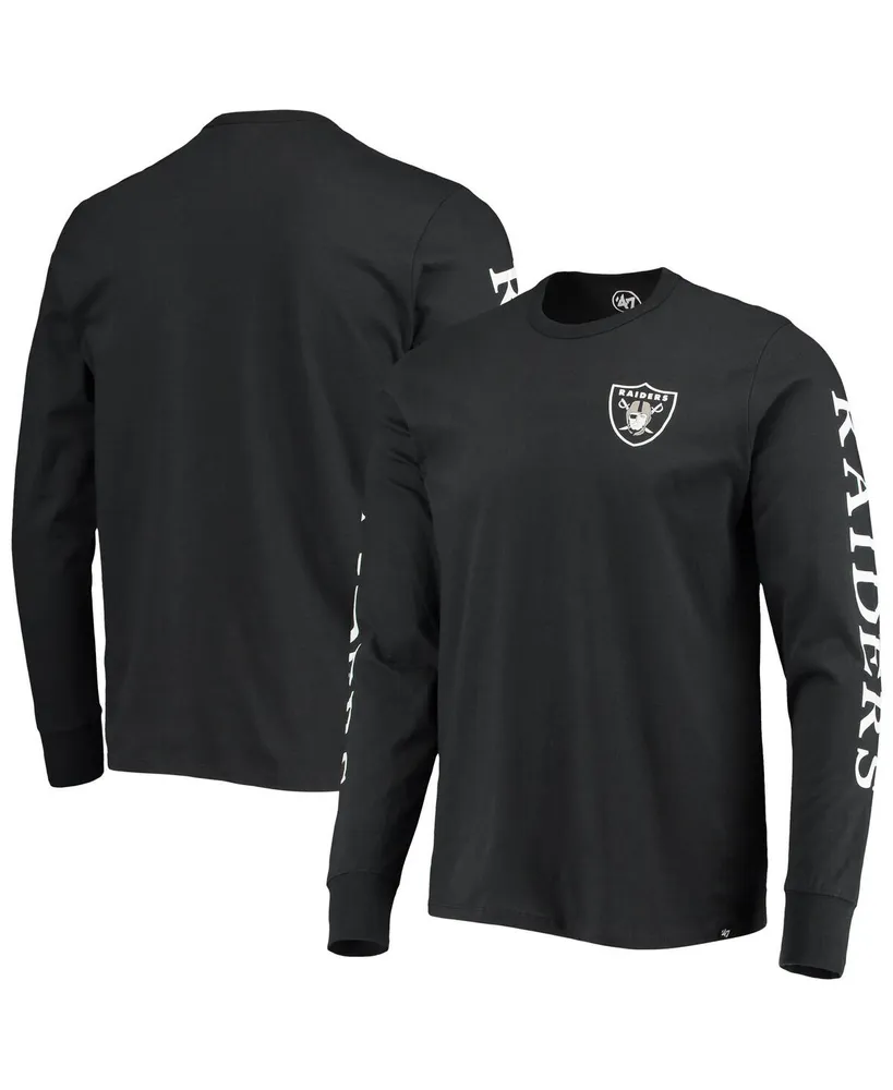 Men's '47 Brand Black Las Vegas Raiders Franklin Long Sleeve T-shirt