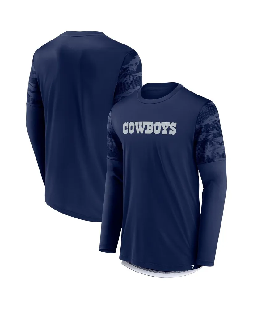 Dallas Cowboys Fanatics Branded Short & Long Sleeve T-Shirt Combo Pack -  Navy/White